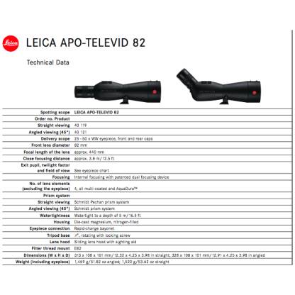 Leica Televid 82 HD with 20-50x Eyepiece-911
